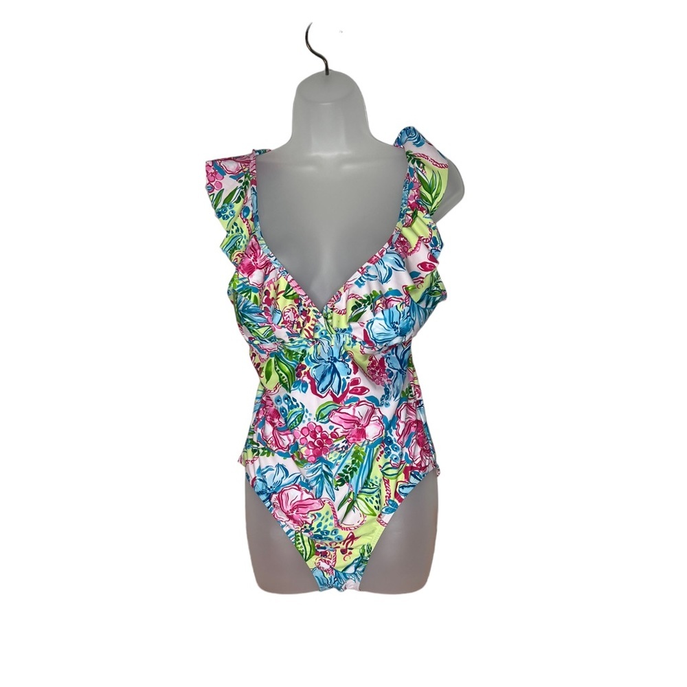 STELLA Parker Women's  Ruffle Maillot One Piece Size XL. NWT